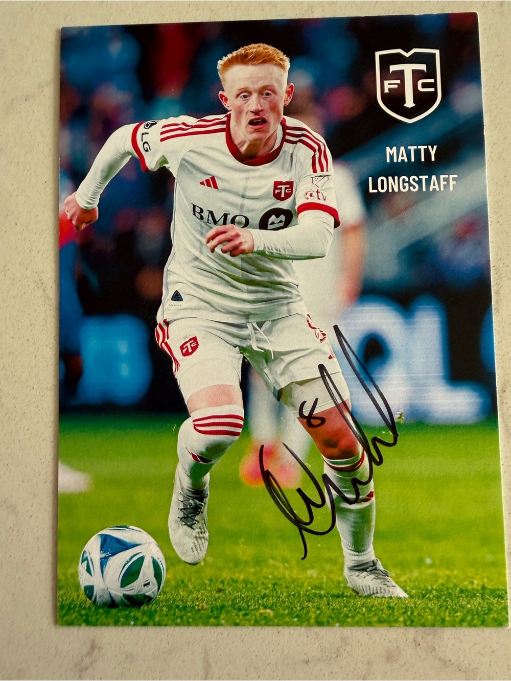 Matty Longstaff Toronto FC Autographed Soccer Card